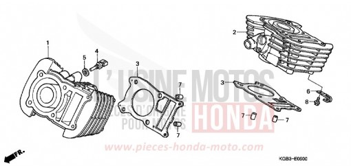 CYLINDRE VT125CX de 1999